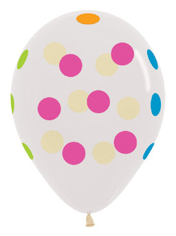 Multi Polka Dot - Crystal Clear