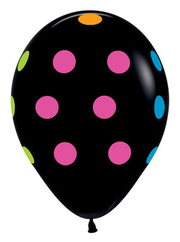Multi Polka Dot - Deluxe Black