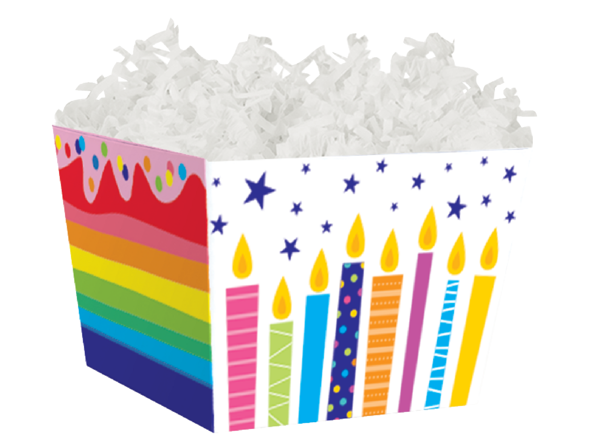 Rainbow Cake Candles