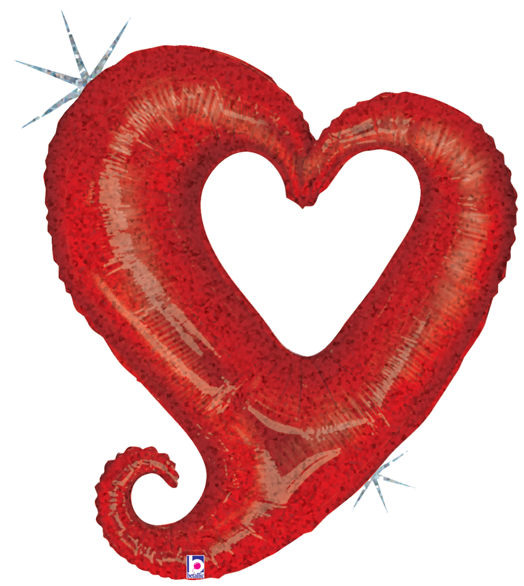 Chain of Hearts - Red Holographic