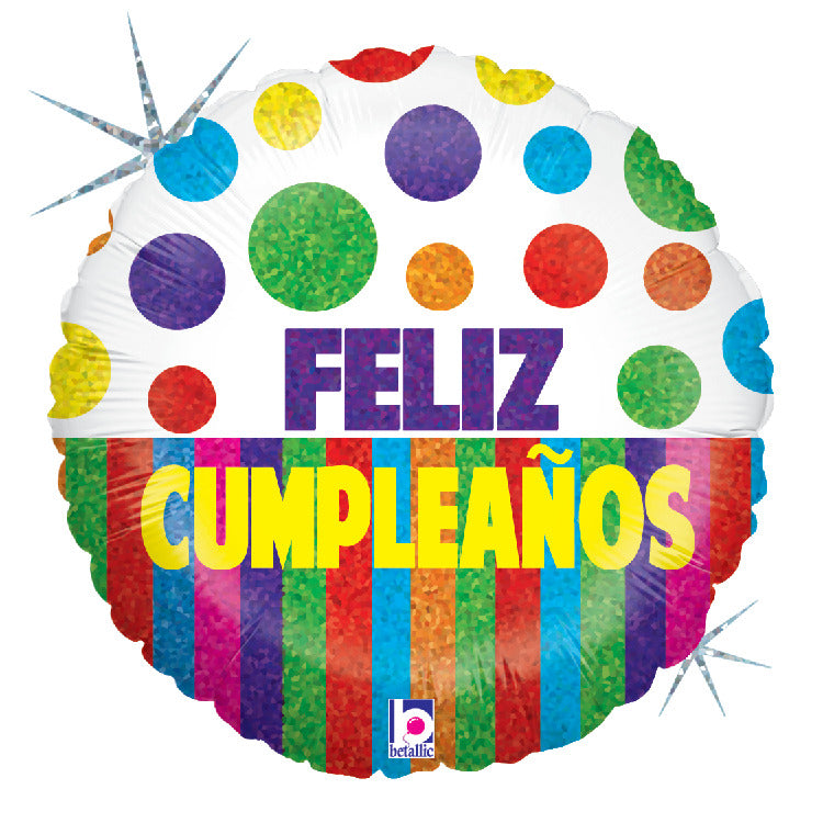 Feliz Cumpleaños Bolas y Franjas